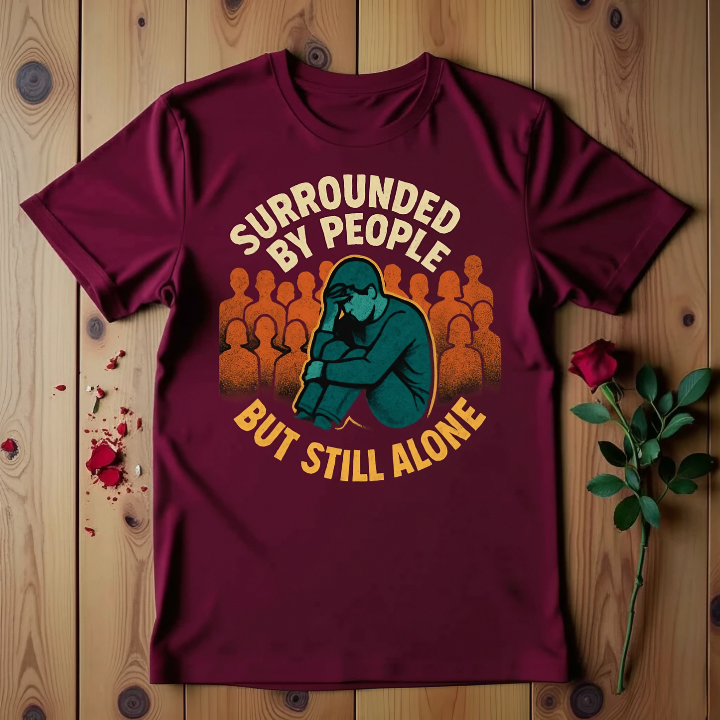 Surrounded By People But Still Alone T-shirt