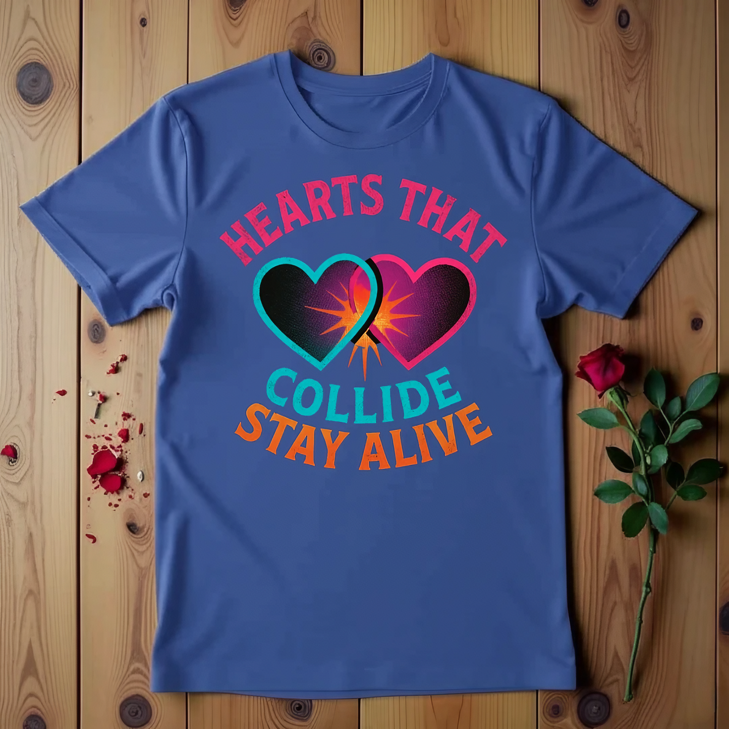 Heart That Collide Stay Alive T-shirt