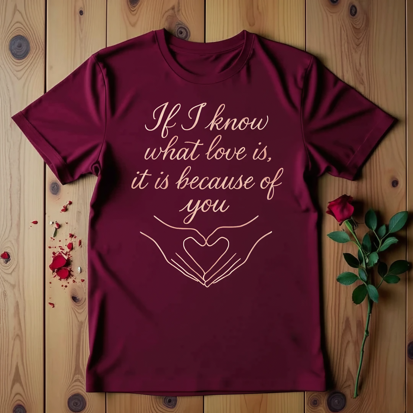 If I Know What Love Is, It Is Because Of You T-shirt