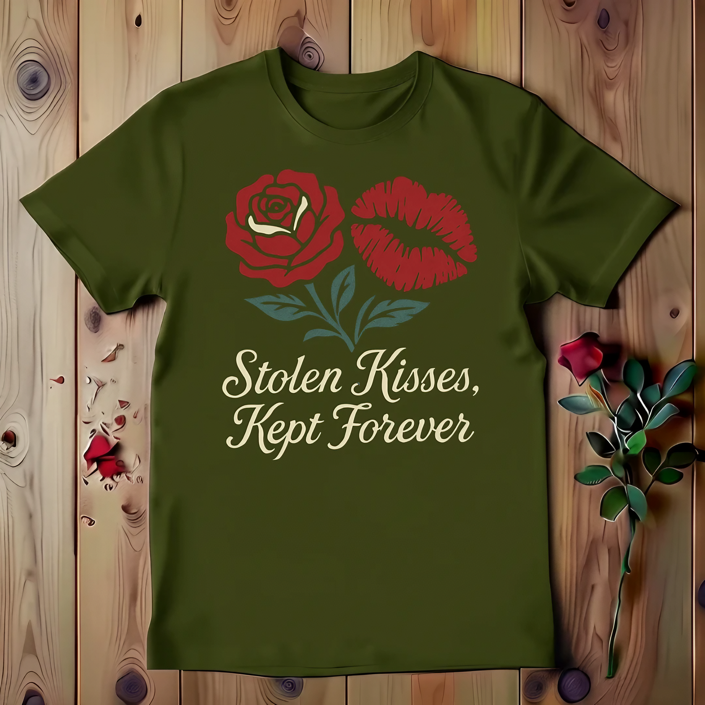 Stolen Kisses, Kept Forever T-shirt