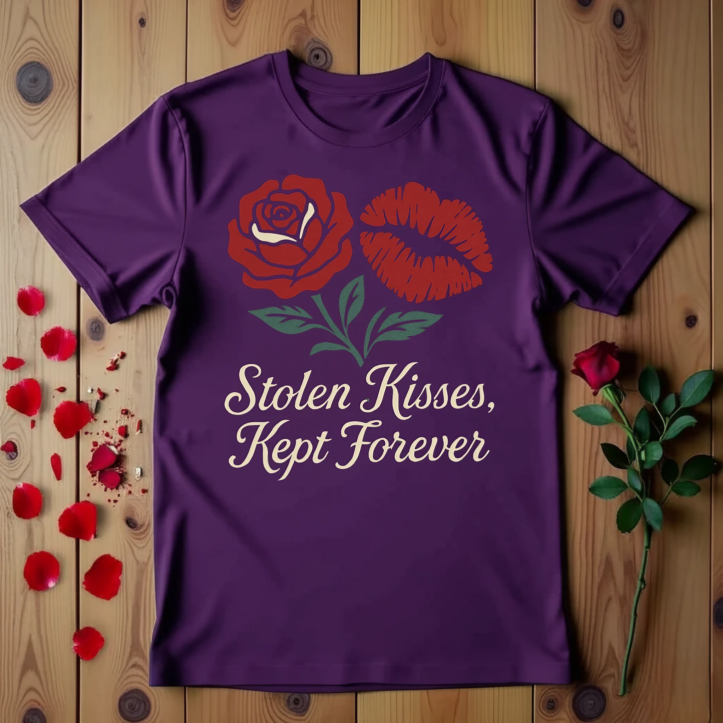 Stolen Kisses, Kept Forever T-shirt