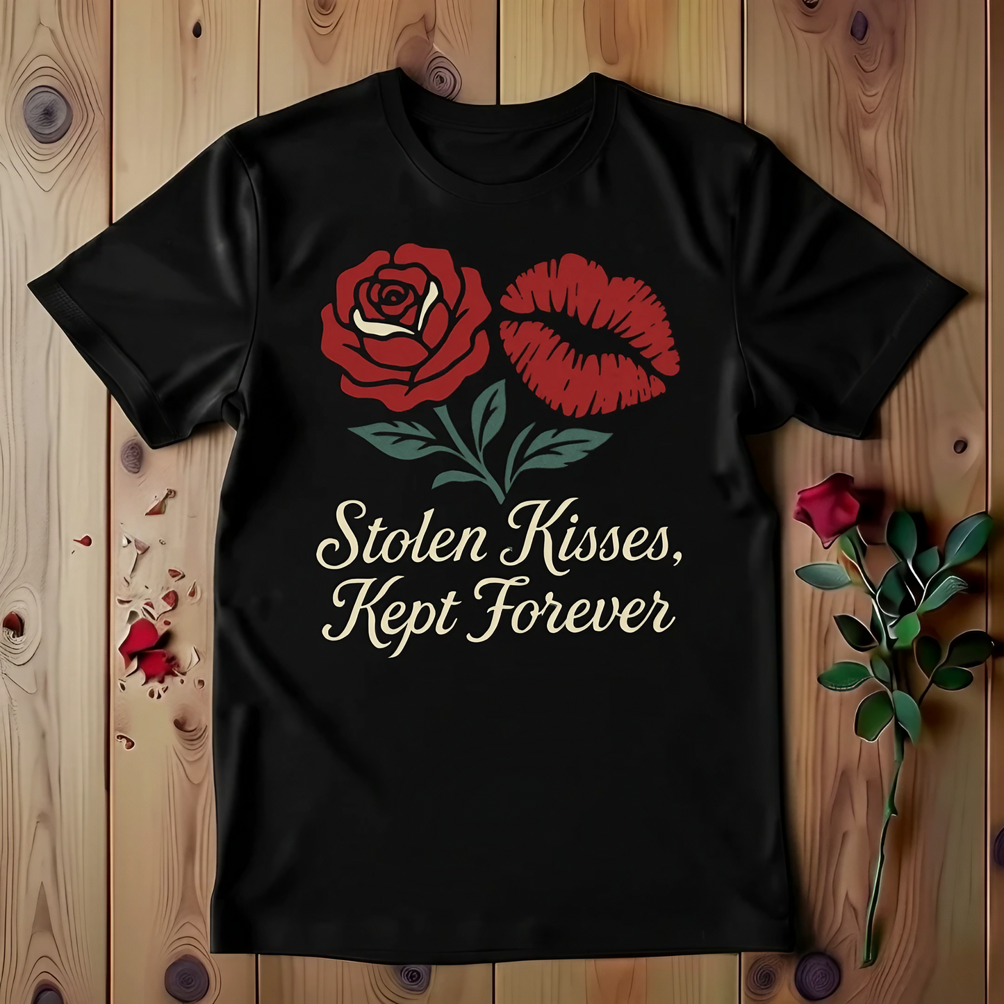 Stolen Kisses, Kept Forever T-shirt