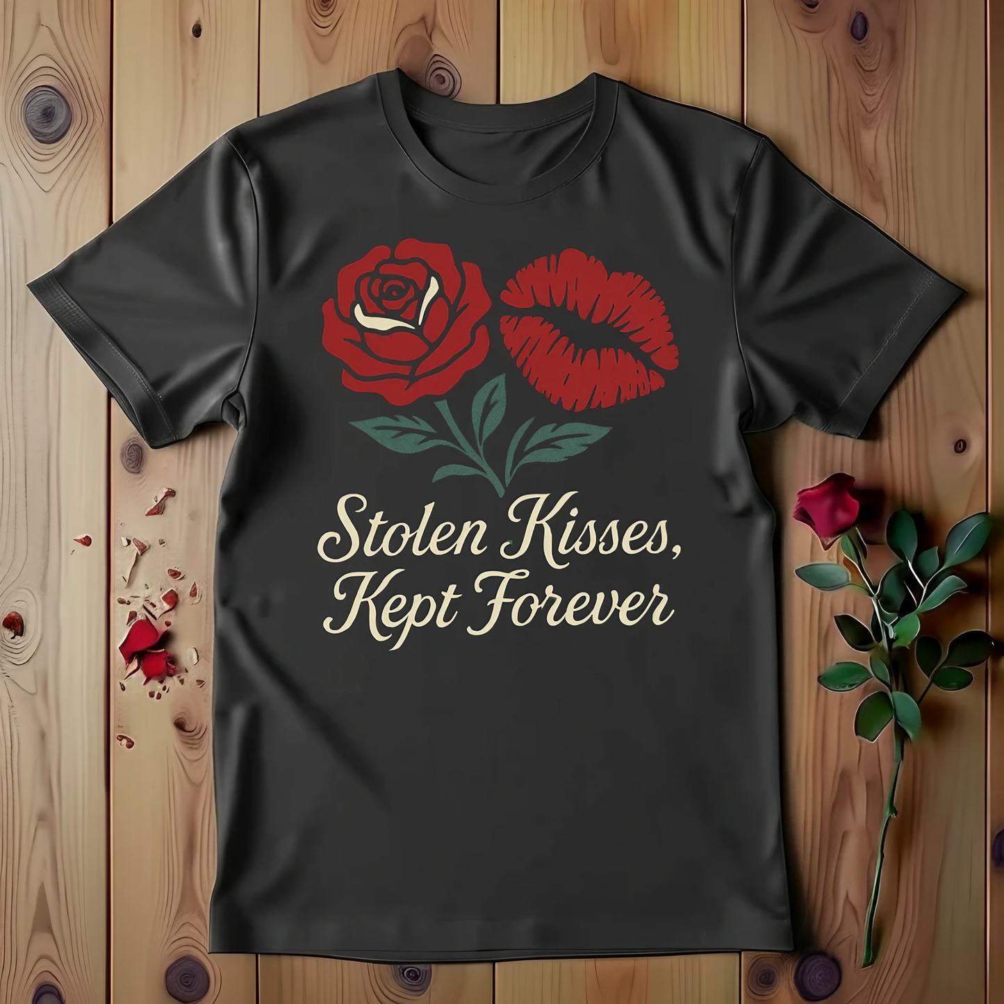 Stolen Kisses, Kept Forever T-shirt
