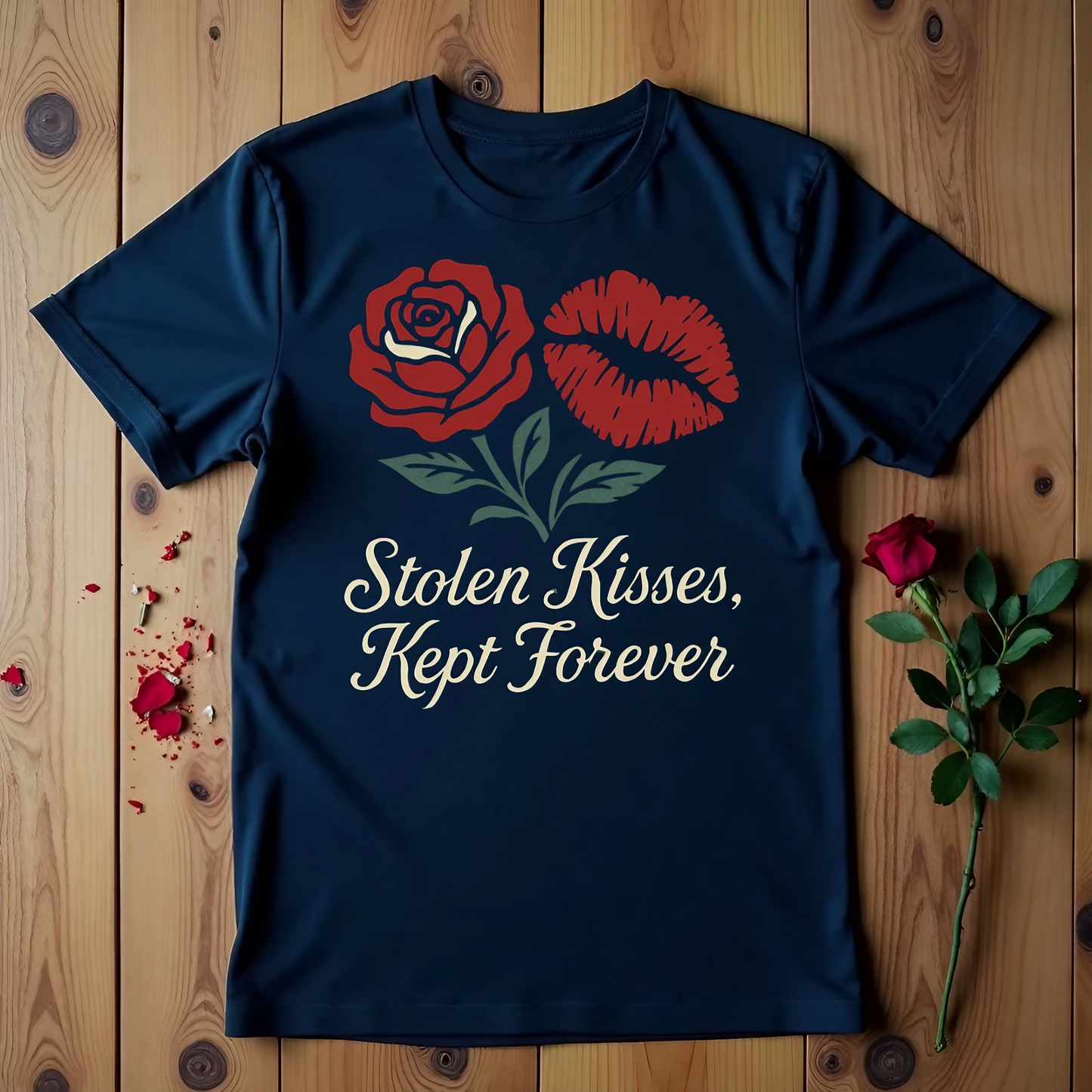 Stolen Kisses, Kept Forever T-shirt