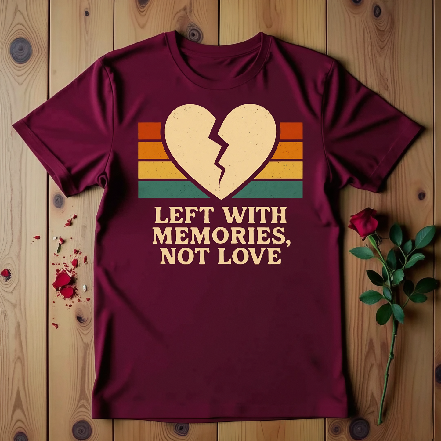 Left With Memories, Not Love T-shirt