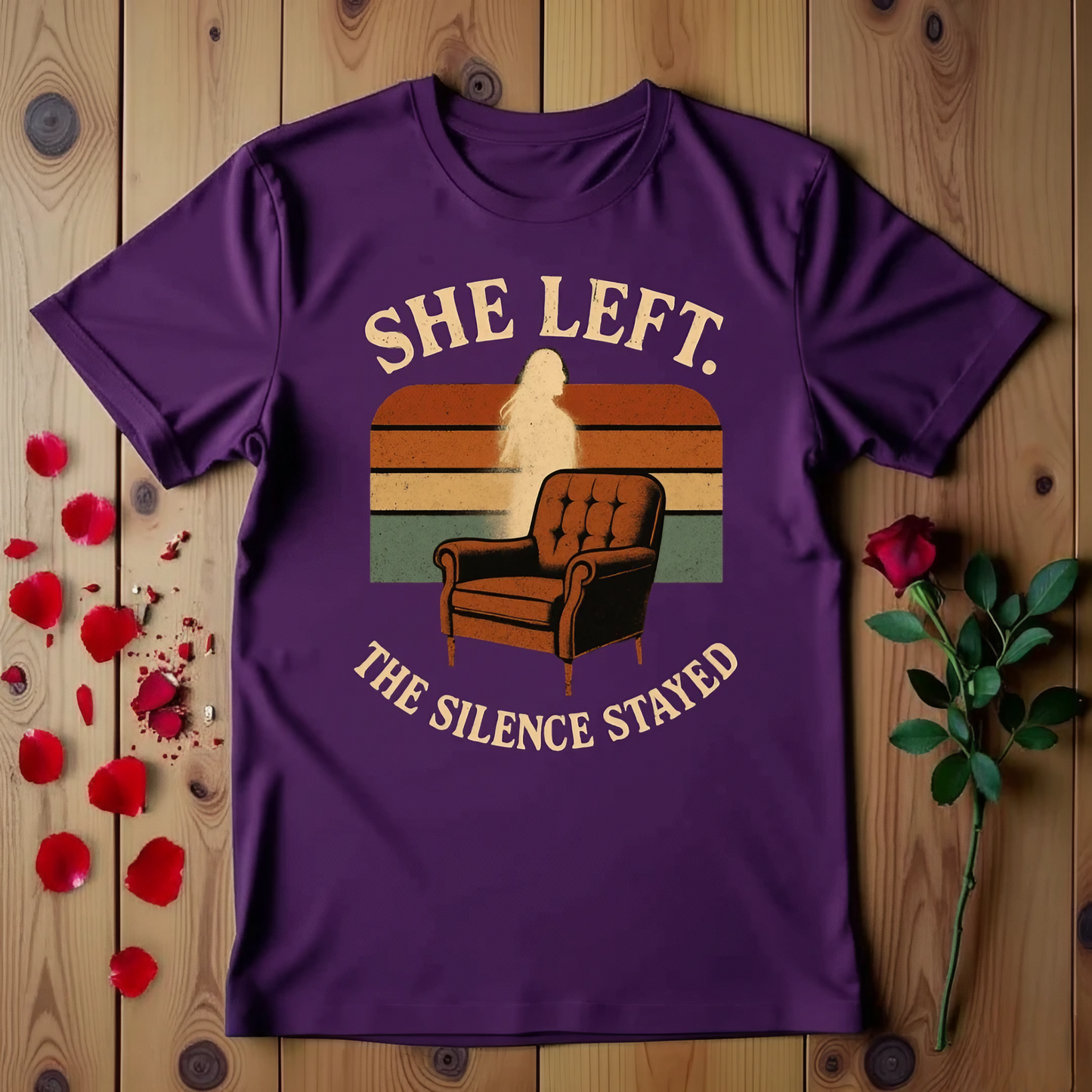 She Left The Silence Stayed T-shirt