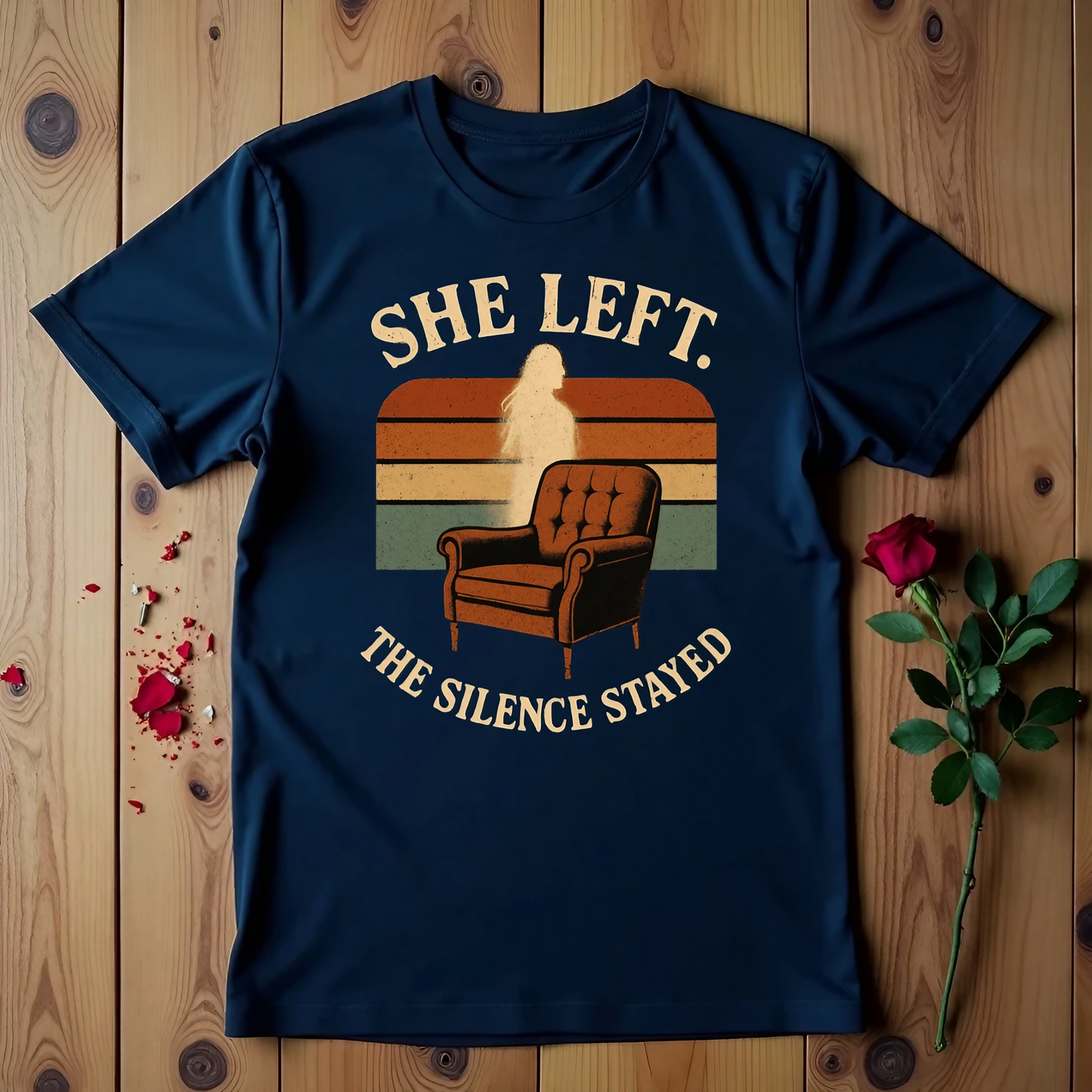 She Left The Silence Stayed T-shirt
