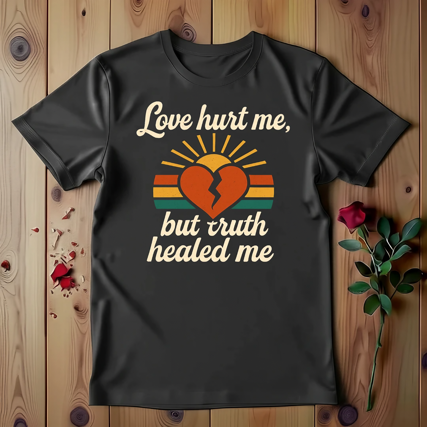 Love Hurt Me, But Truth Healed Me T-shirt