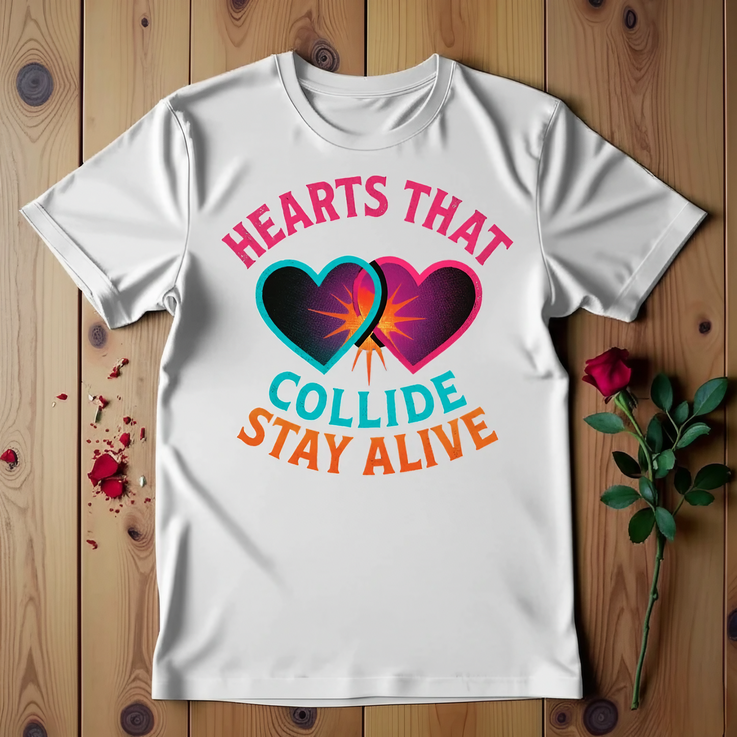 Heart That Collide Stay Alive T-shirt
