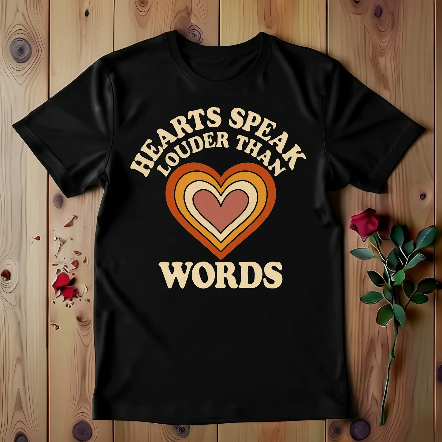 Hearts Speak Louder Than Words T-shirt