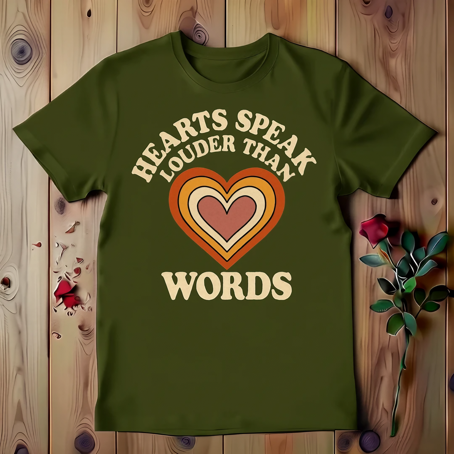 Hearts Speak Louder Than Words T-shirt
