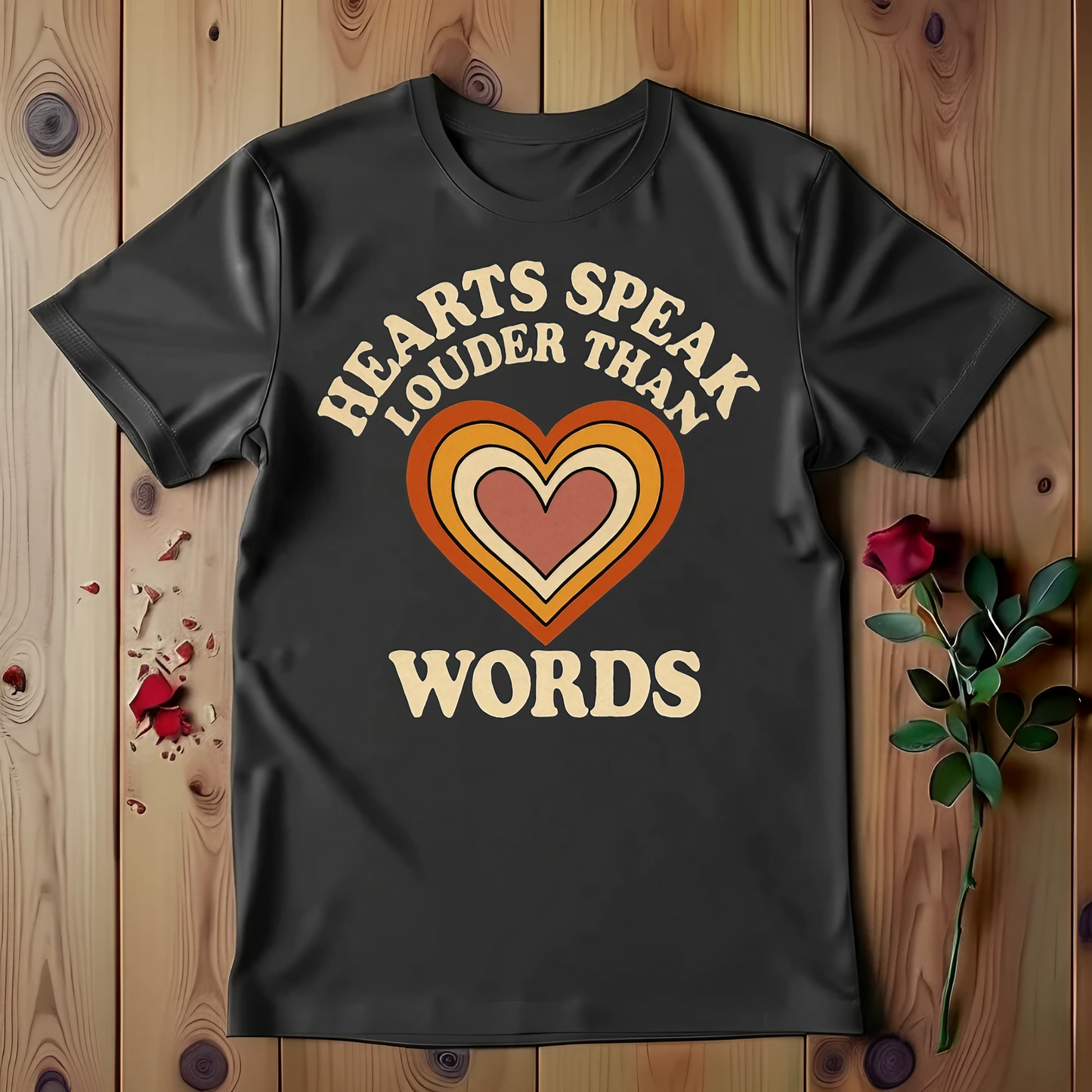 Hearts Speak Louder Than Words T-shirt