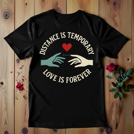 Distance Is Temporary Love Is Forever T-shirt