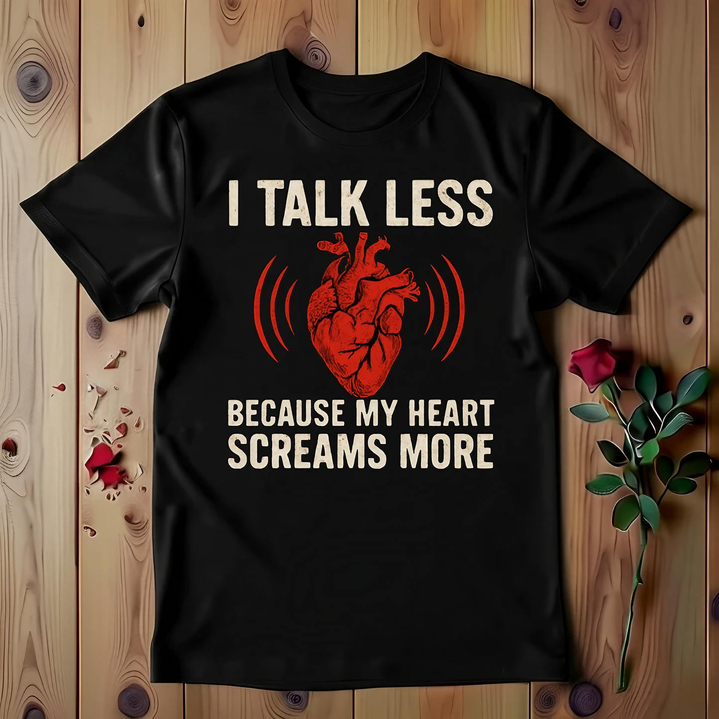 I Talk Less Because My Heart Screams More T-shirt