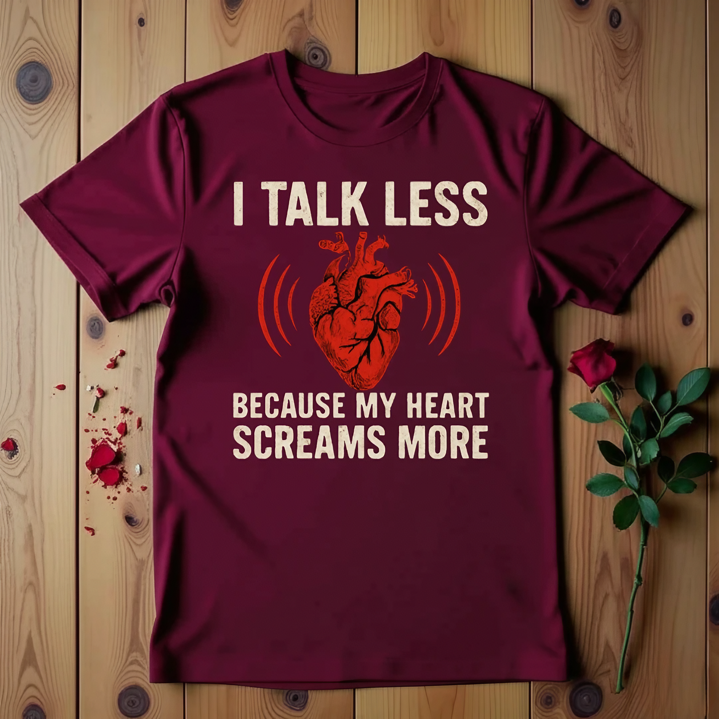 I Talk Less Because My Heart Screams More T-shirt