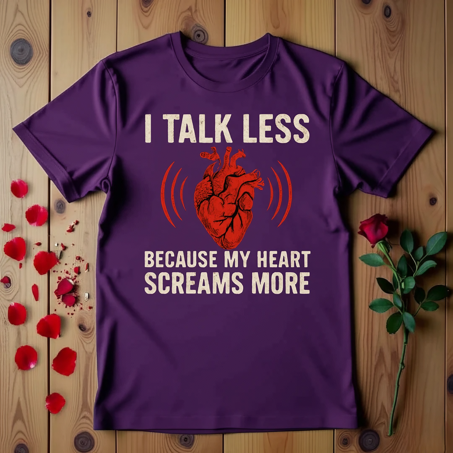 I Talk Less Because My Heart Screams More T-shirt