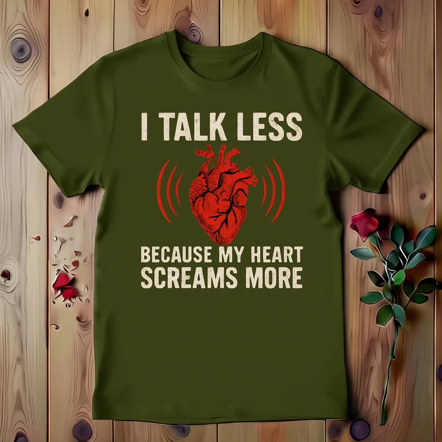 I Talk Less Because My Heart Screams More T-shirt