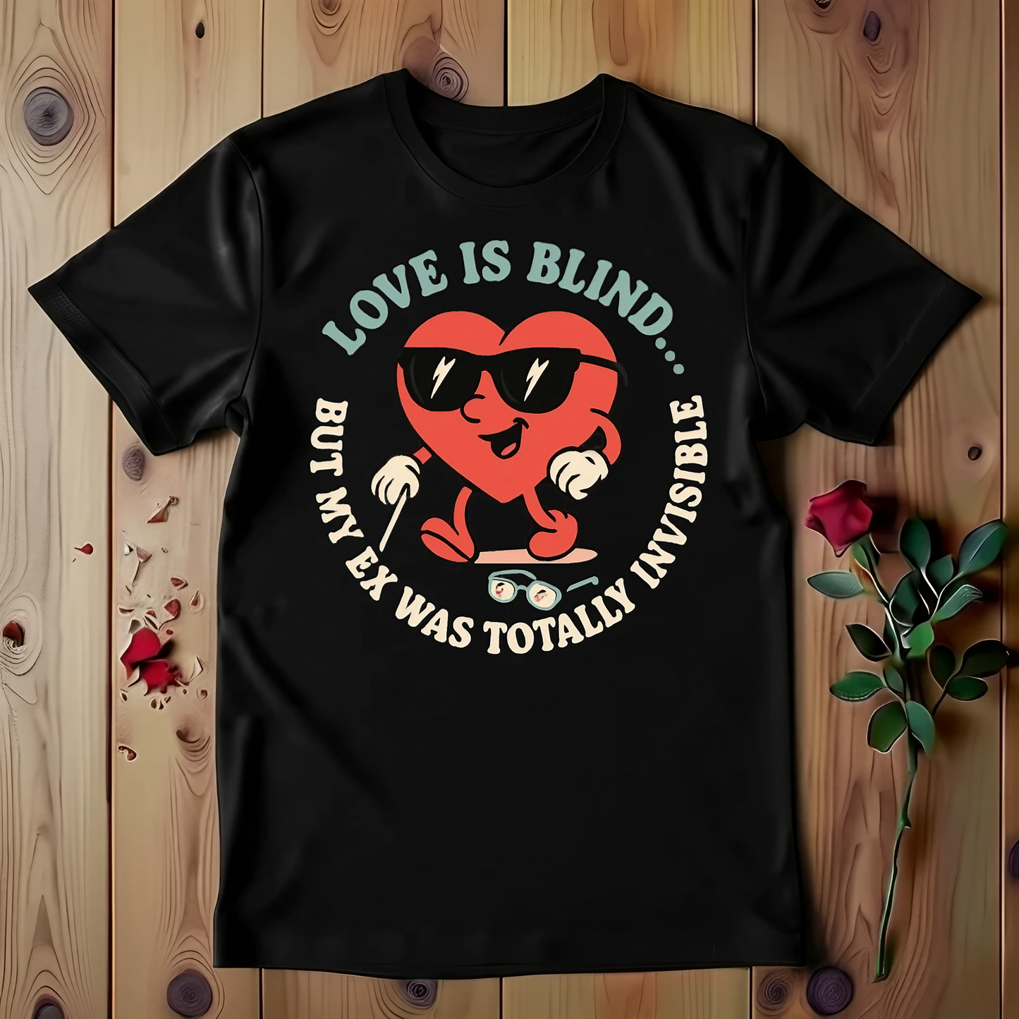 Love is Blind But My Ex Was Totally Invisible T-shirt