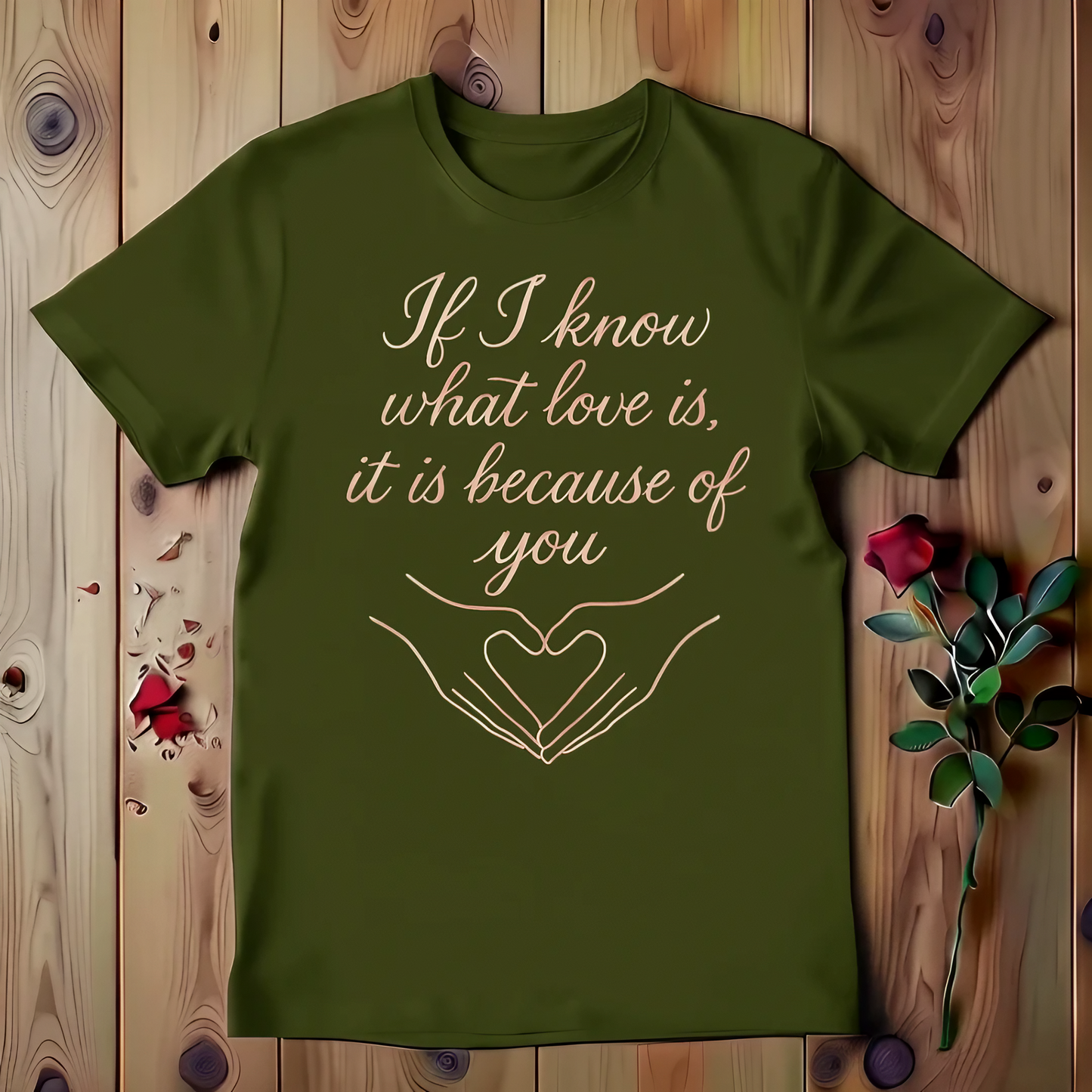 If I Know What Love Is, It Is Because Of You T-shirt