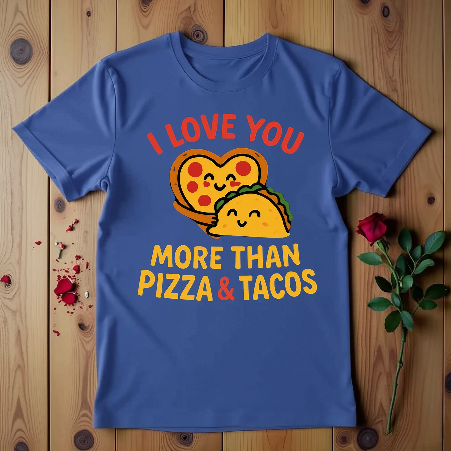 I Love You More Than Pizza & Tacos T-shirt