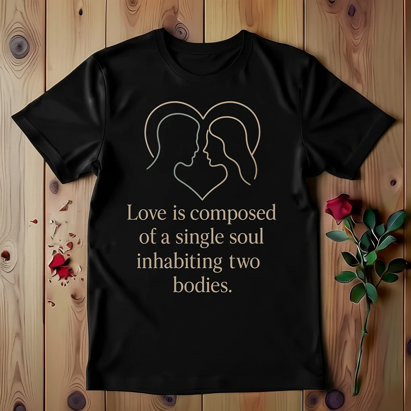 Love Is Composed Of A Single Soul Inhabiting Two Bodies T-shirt