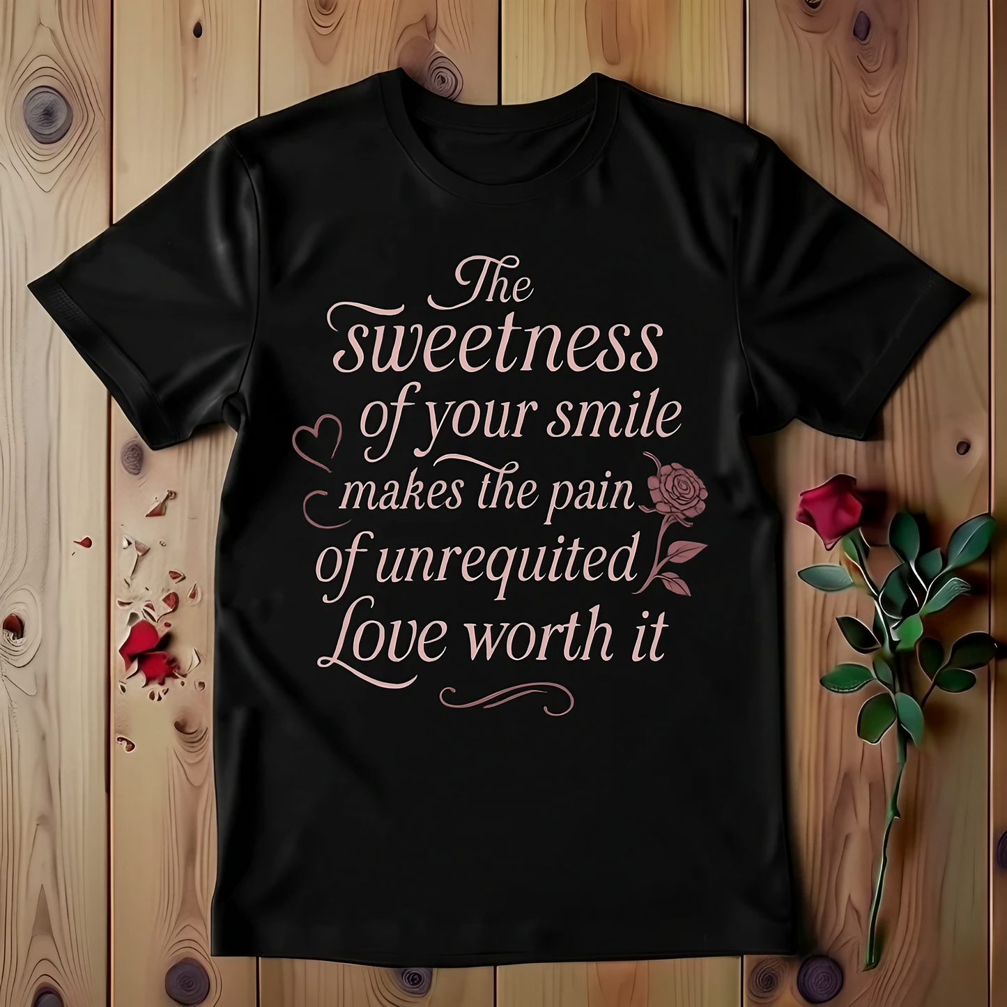 The Sweetness Of Your Smile Makes The Pain Of Unrequited Love Worth It T-shirt