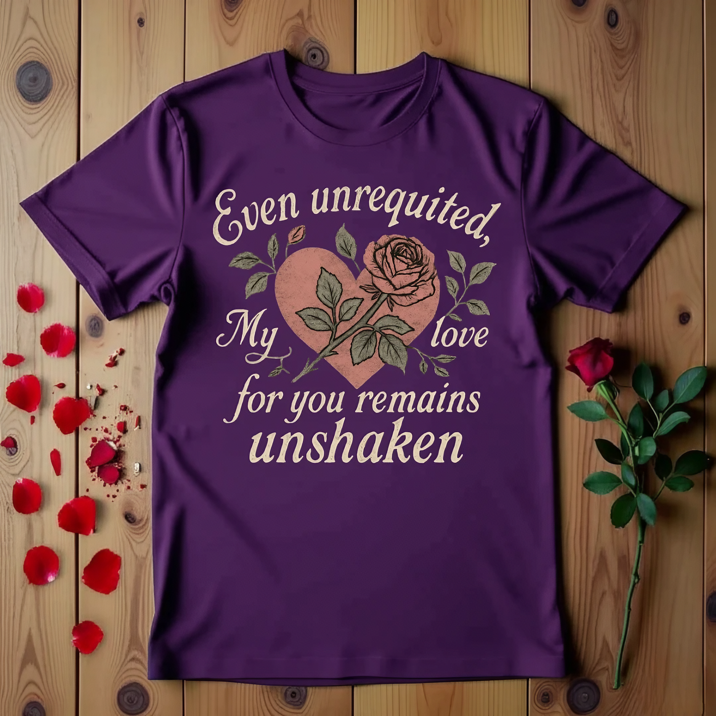 Even Unrequited My Love For You Remains Unshaken T-shirt