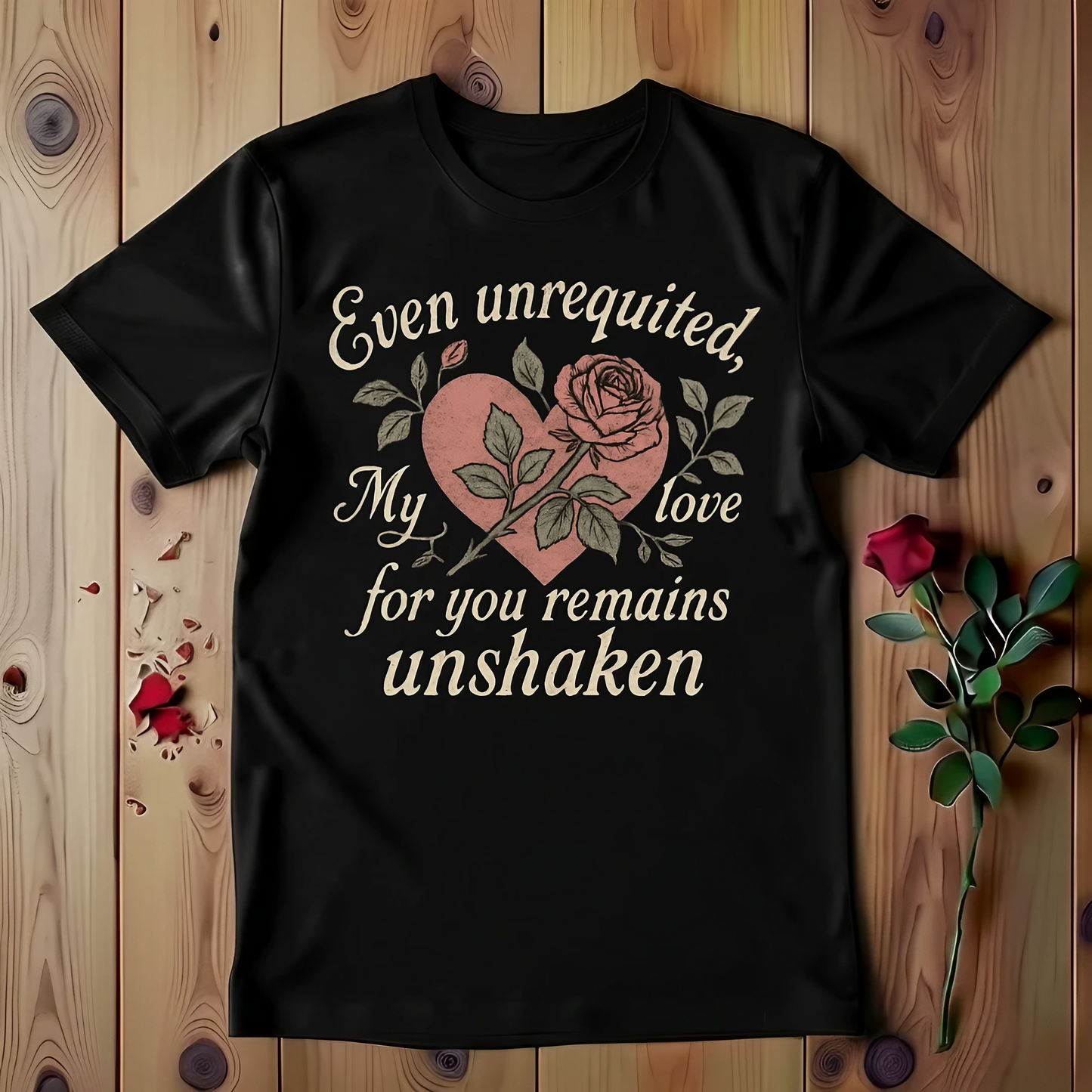Even Unrequited My Love For You Remains Unshaken T-shirt