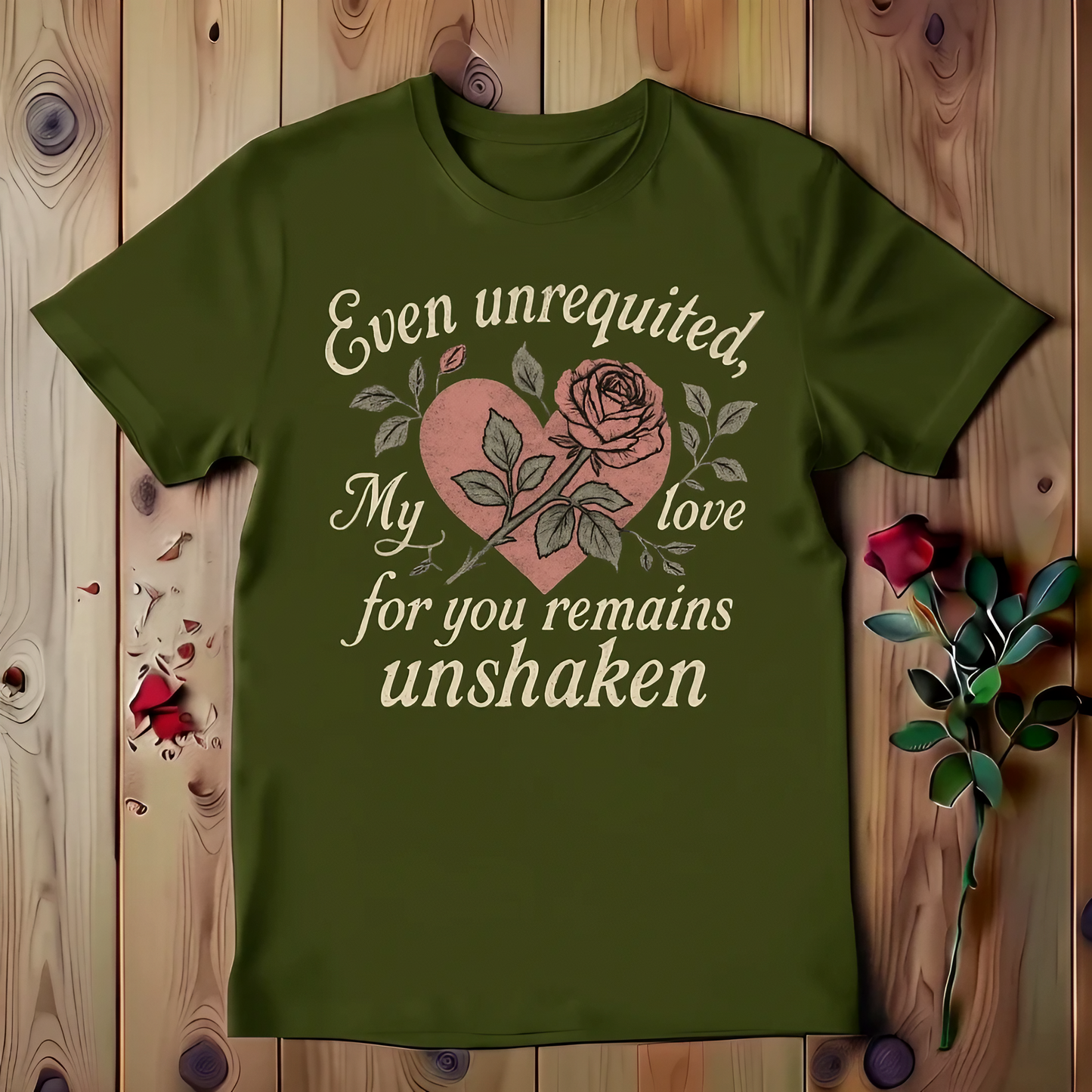 Even Unrequited My Love For You Remains Unshaken T-shirt