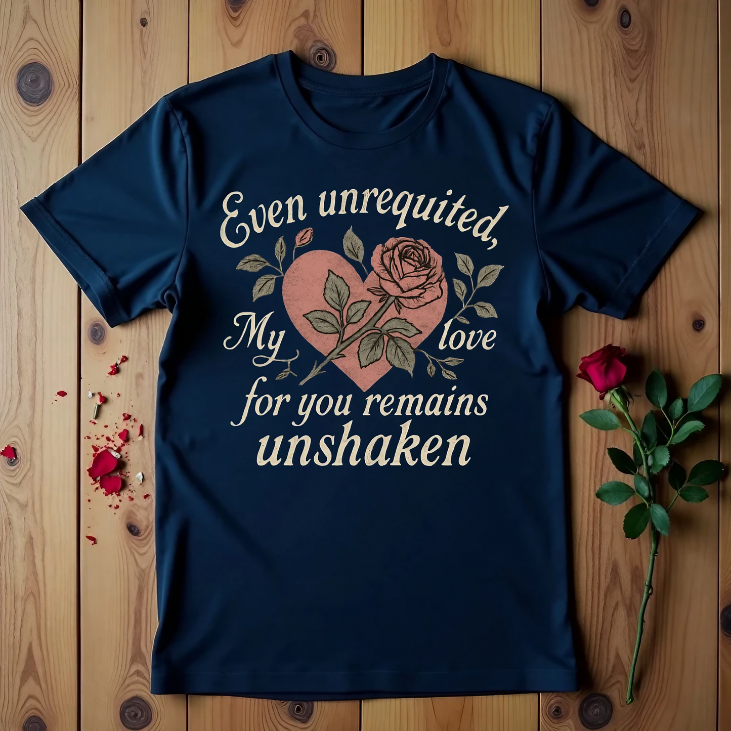 Even Unrequited My Love For You Remains Unshaken T-shirt